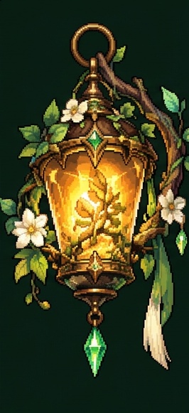 Seedkeeper's Lantern — pixel-art lantern